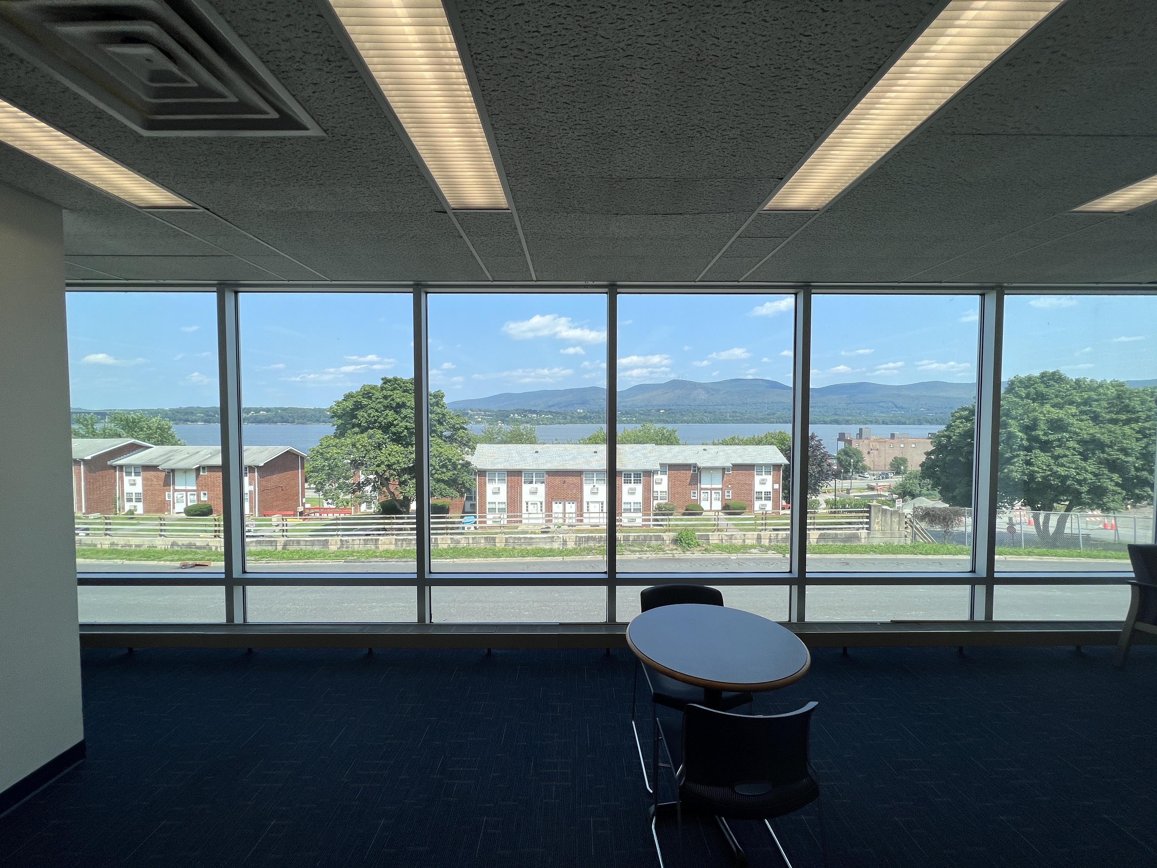 View of the Hudson River from Newburgh Free Library